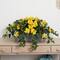 18" Yellow Hibiscus Plant in Stone Planter